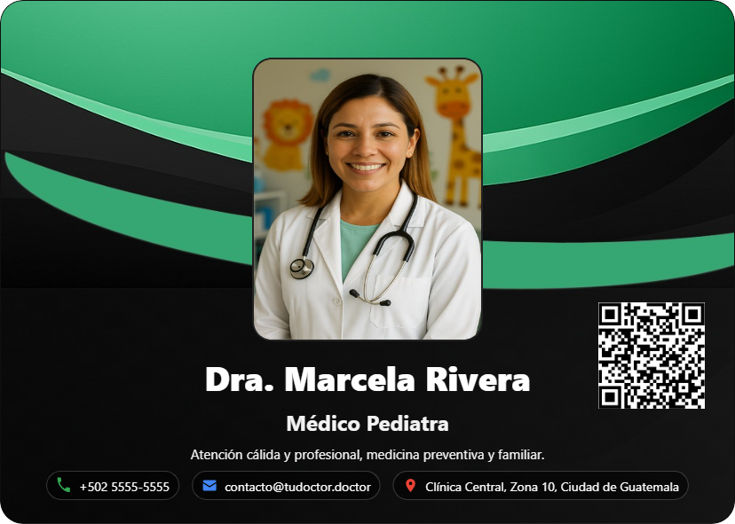 Tarjeta Dra. Marcela Rivera
